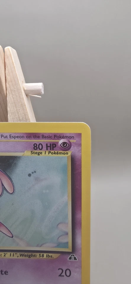 Pokémon Espeon Neo Discovery TCG 1/75 Holo Unlimited Rare Card NM Condition - Image 3 of 4
