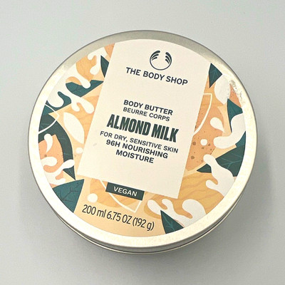The Body Shop Almond Milk Body Butter Vegan Moisturizer Dry Skin 6.75 oz