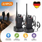 2/4X Baofeng Walkie Talkie BF-88E Sprechfunkgeräte Handfunkgerät Set 16 Kanäle