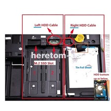 SSD HDD Hard Drive Disk Left Right Cable Caddy Frame for Lenovo ThinkPad P50 P51
