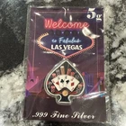 Las Vegas 5g .999 Fine Silver Welcome to Fabulous Vegas – Aces & Spade Free Ship