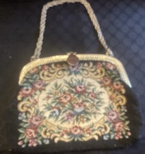 Vintage Petit Point Tapestry Purse