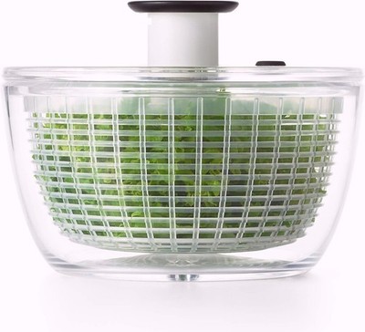 OXO Salatschleuder rutschfeste Basis Sieb trocken Salat grün gute Griffe