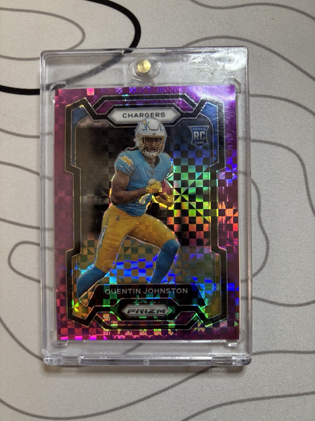 2023 Panini Prizm - Rookies Quentin Johnston #353 Purple Power Prizm /49 (RC)