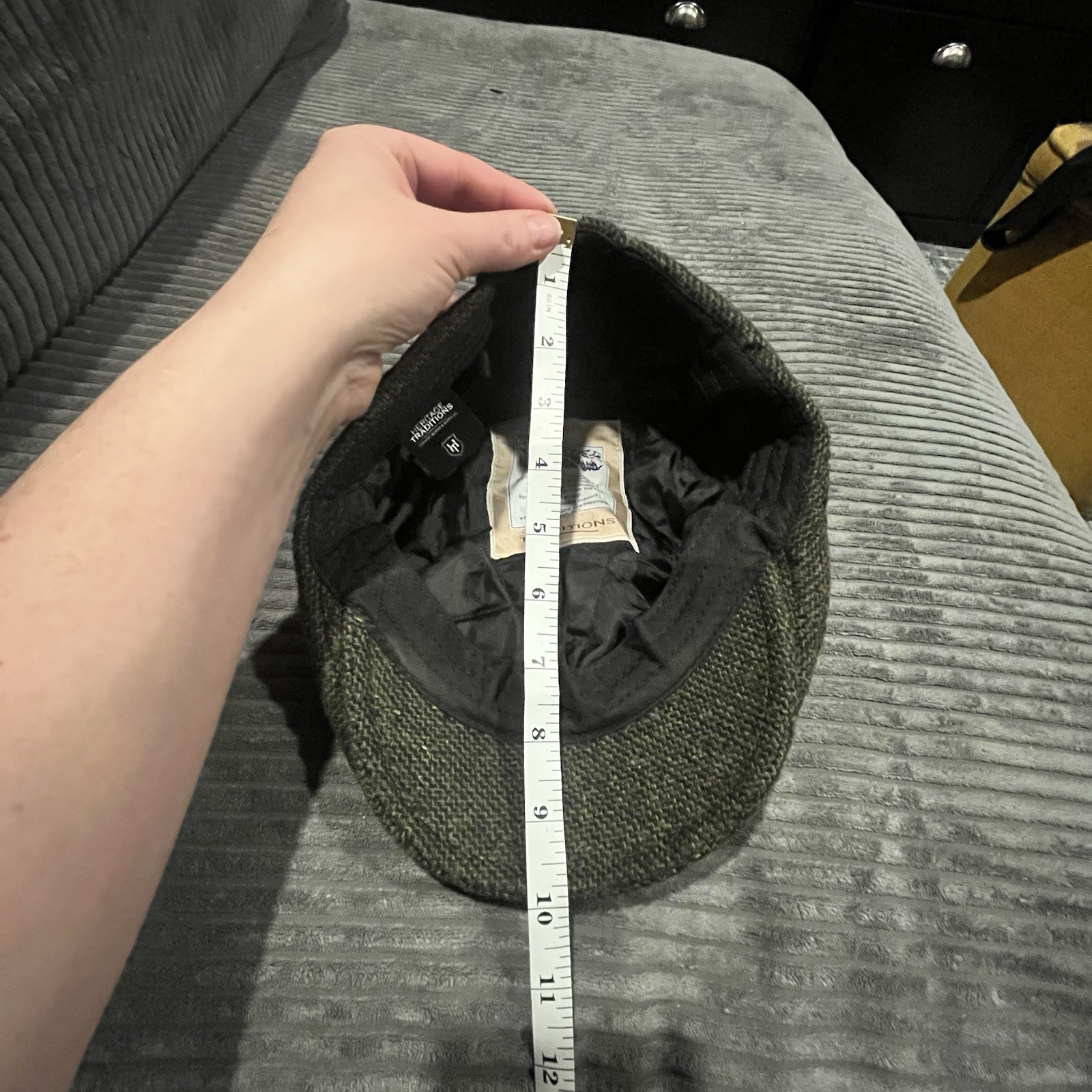 Heritage Traditions Gray Wool Patchwork Newsboy F… - image 10