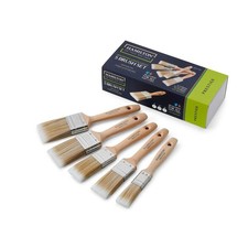 Hamilton Prestige 5piece Pure Synthetic Bristle Paint Brush Set 1x1",2x1.5",2x2"