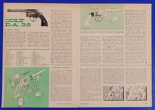 1962 COLT D.A. 38 CALIBER PISTOL ILLUSTRATED PARTS BREAKDOWN GUN ARTICLE/AD IPB