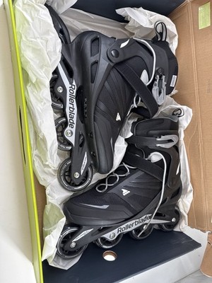 Rollerblade Zetrablade Men's Inline Skates Black/Silver US 11 Used