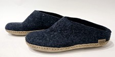 Glerups Wool Slippers with Leather Sole, Women's Size EU 39 / US 8.5-9