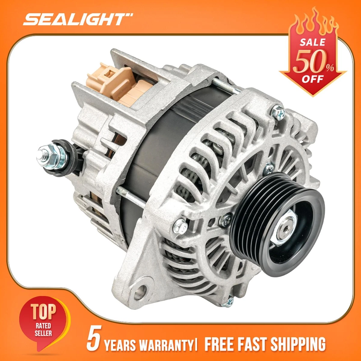 OEM Mitsubishi Alternator – Fits Ford Explorer V6 3.5L 2016-2019, 230A, A003TV0891ZC