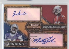 2008 Bowman Sterling Dominique Rodgers-Cromartie Mike Jenkins #A-12 Auto 0h4