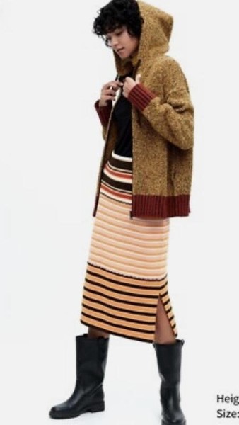 Women Uniqlo x MARNI Skirt Multicolor Acrylic 40 /