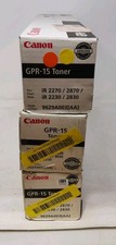 LOT OF 3 Canon GPR-15 Genuine Black Toner High Yield Box Opened/BLEMISHED