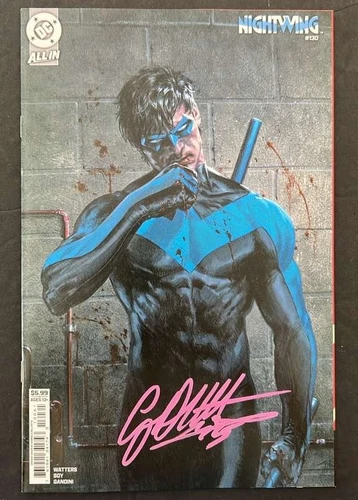 NIGHTWING #130 DC 2025 VARIANT SIGNED BY GABRIELE DELL'OTTO NYCC W/COA NM