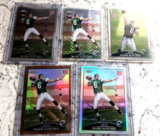 2009 topps chrome Football Mark Sanchez lot of 5 including variation