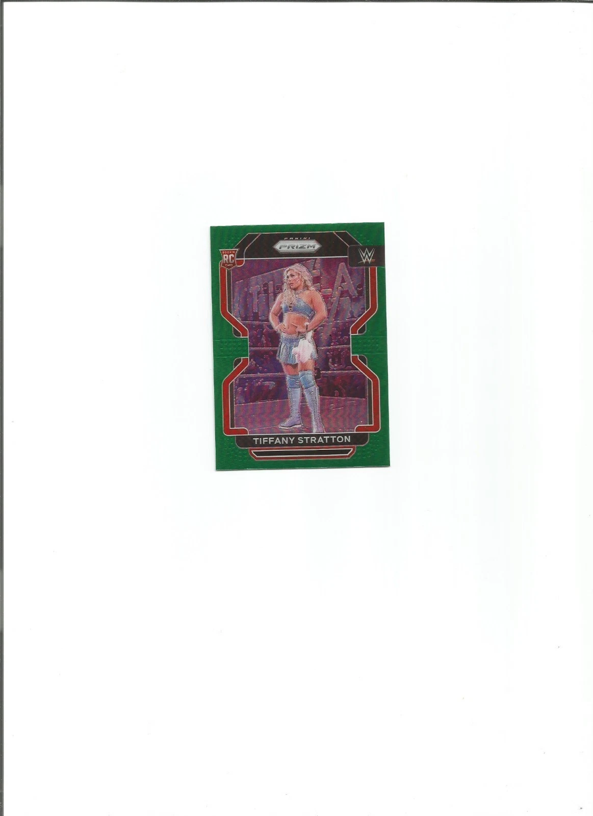 2022 Panini Prizm WWE - Tiffany Stratton #104 Green Prizm (RC)