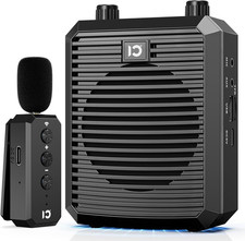 18W Voice Amplifier with Wireless Lavalier Microphone, Portable Speaker with 2.4