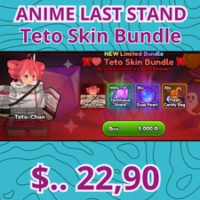 Anime Last Stand - 💰🎀 Teto Skin Bundle 🎀💰 - Fast Delivery - Roblox