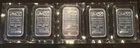 Five Johnson Matthey 1oz Silver Bars still in Plastic.  Sequential numbers.
