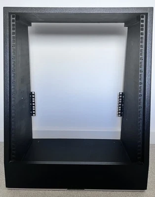 Black 12u angled 19" inch rack unit/case/cabinet - Image 1 of 4