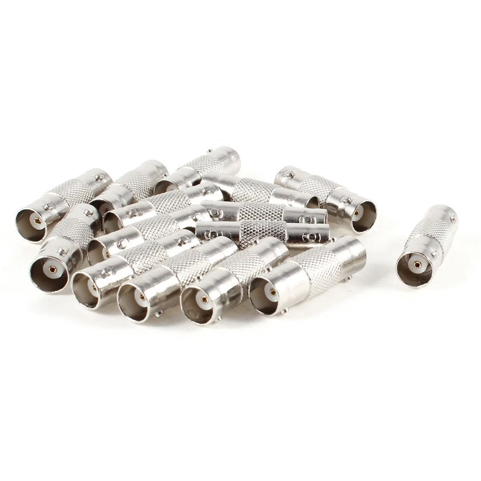 Zxuy 15 Pcs BNC Female to BNC Female CCTV Security Camera Adapter Straight - Image 2 of 4