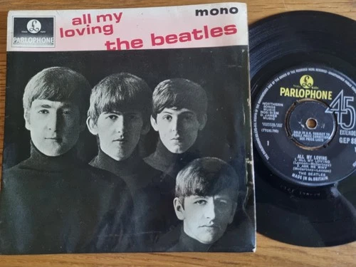 THE BEATLES - All My Loving 1964 GEP 8891 EP Parlophone Records 7”
