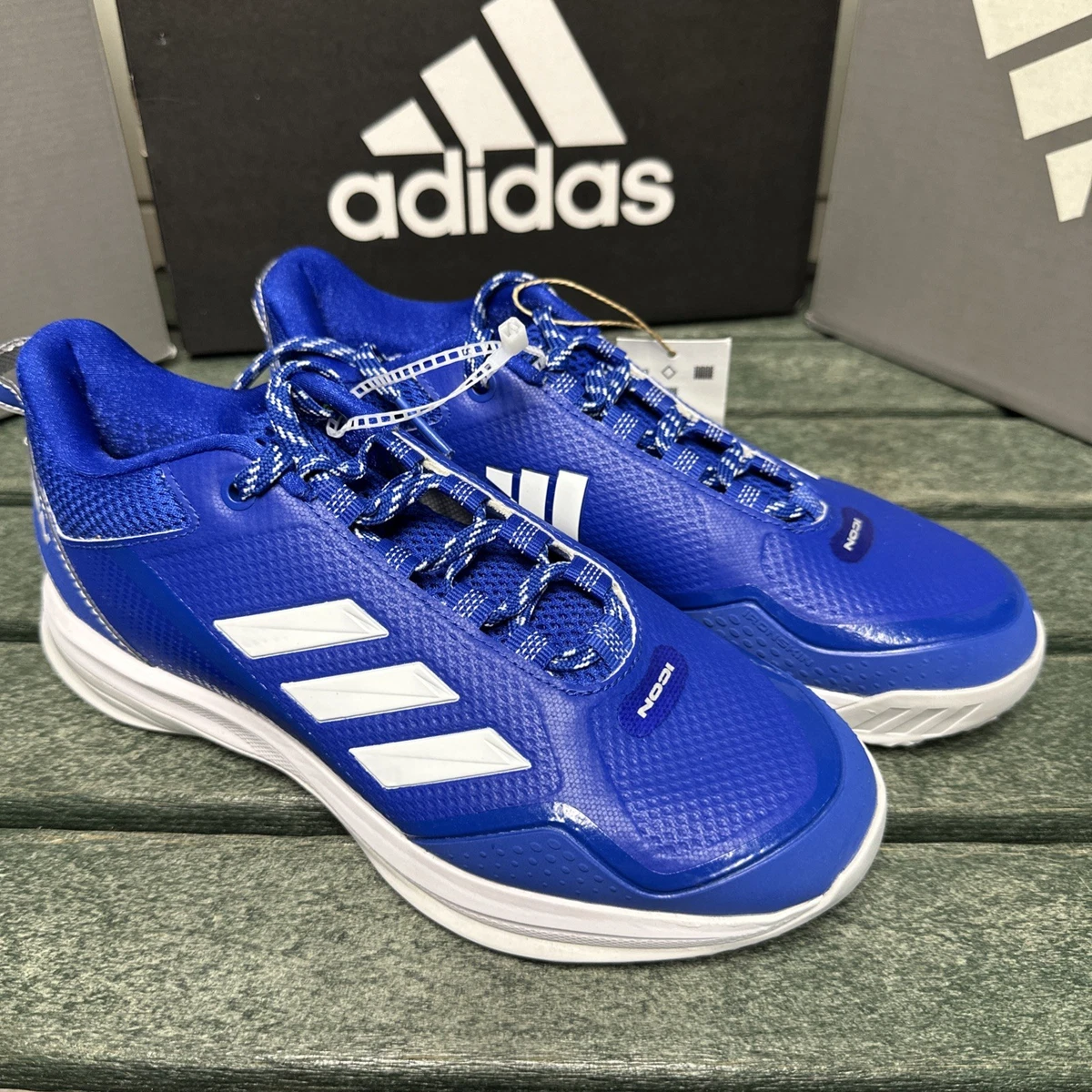 adidas Blue 14 US Baseball & Softball Shoes & Cleats for Men  display picture 1