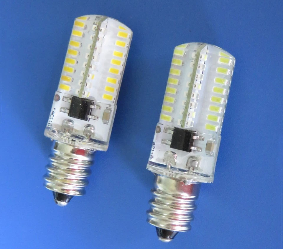 LED Bulb Lamp 3W E12 Light Warm White C7Screw Base 110/120V Candelabra X2 - Image 2 of 4