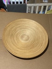 Plato grande de bambú poco profundo IKEA Hultet frutero de madera 17...75” plato natural