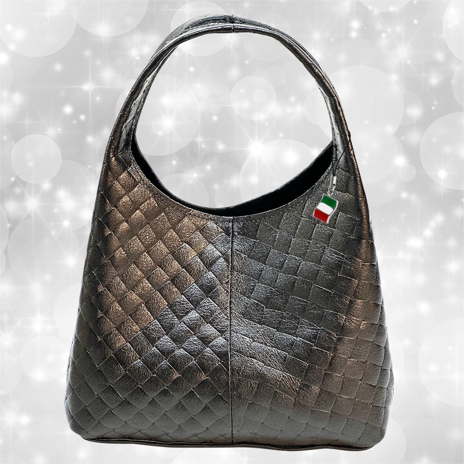Florence borsa in pelle borsa a tracolla nera OTF837S1