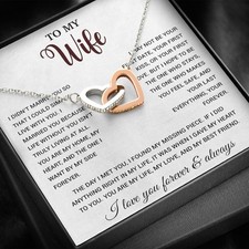 To My Wife Necklace, Gift For Wife, Anniversary Gift For Wife, Necklace For Wife