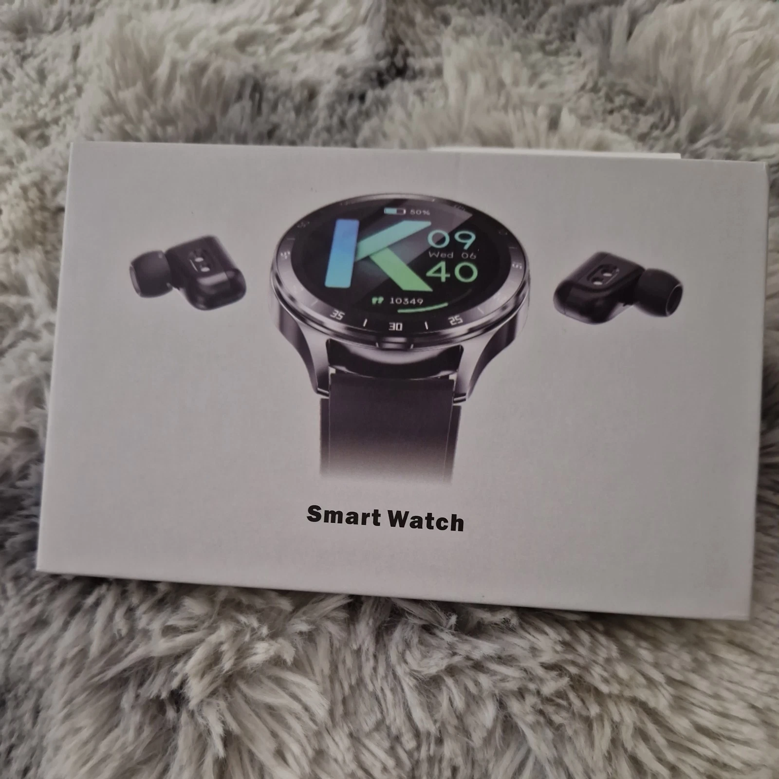 2 in 1 Smart Watch with Earbuds Smartwatch True Wireless Bluetooth Headsets