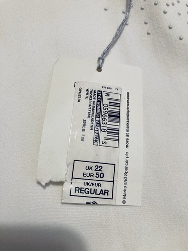 Per Una Roma White Jeans Straight Leg Size 22 reg 30” inside leg - Picture 15 of 16