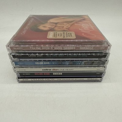 Celine Dion CD Lot 6 -- Colour of My Love, One Heart, New Day Has Come, More