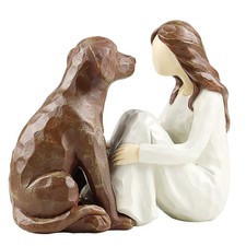 Dog Loss Memorial Gifts Pet Remembrance Figurine Pet Sitter Statue Dog Sympathy