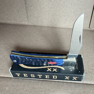 Case XX Tested XX BR61135 SS Navy Blue Bone Rogers Jig 