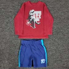 Boys Outfit 4 Sonic The Hedgehog Shorts  365Kids T-Rex Shirt Two Piece Set