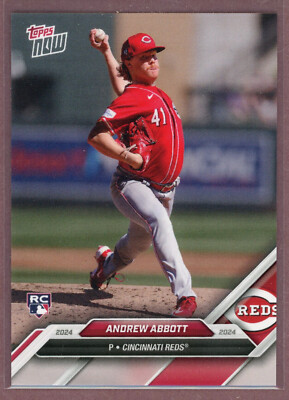 2024 Topps Now Road To Opening Day #215 Andrew Abbott RC (Reds)