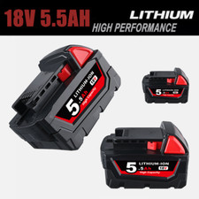 For Milwaukee for M18 18V 5 AH Extended Lithium Battery 48-11-1880 48-11-1860