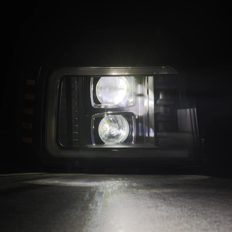 Faros proyectores negros Fit 1992-1996 Ford serie F/Bronco serie PRO Foto 4 de 4