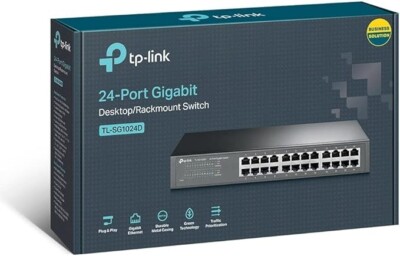 TP-LINK Technologies TP-Link (TL-SG1024D) 24-Ports Rack-mountable Ethernet...
