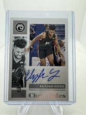 2021-22 Panini Chronicles Draft Picks Elyjah Goss #CR-EGO Auto A4