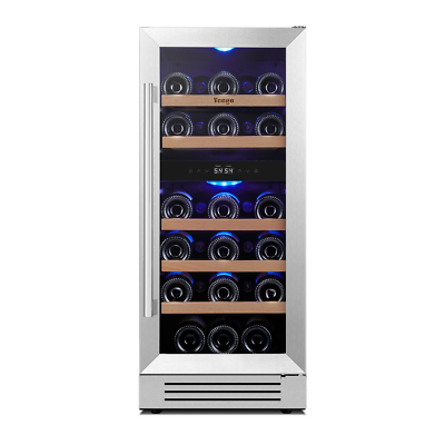 #ad Yeego 15quot; Dual Zone Wine Cooler 28 Bottles Capacity Work Great For Home Bar $289.99
