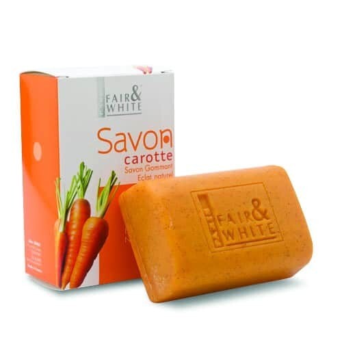 Fair and White Savon Carrot Exfoliating Soap Natural Radiance 200g.