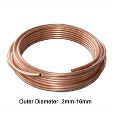 Copper Pipe Tube Coil T2 2/3/4/5/6/8/9/10/12/14/16mm For Gas,Water,DIY,Plumbing