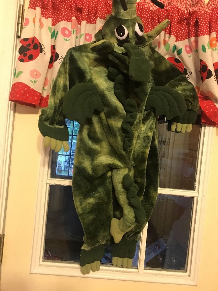 DISFRAZ VERDE PELUCHE DRAGÓN CARIÑO LUGAR INFANTIL TALLA 12-24 MESES Foto 4 de 4