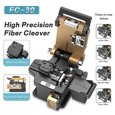 TAWAAFC-30 High Precision Cutter w/Waste Bin 48,000 Fiber Cleaves w/Extra Holdes