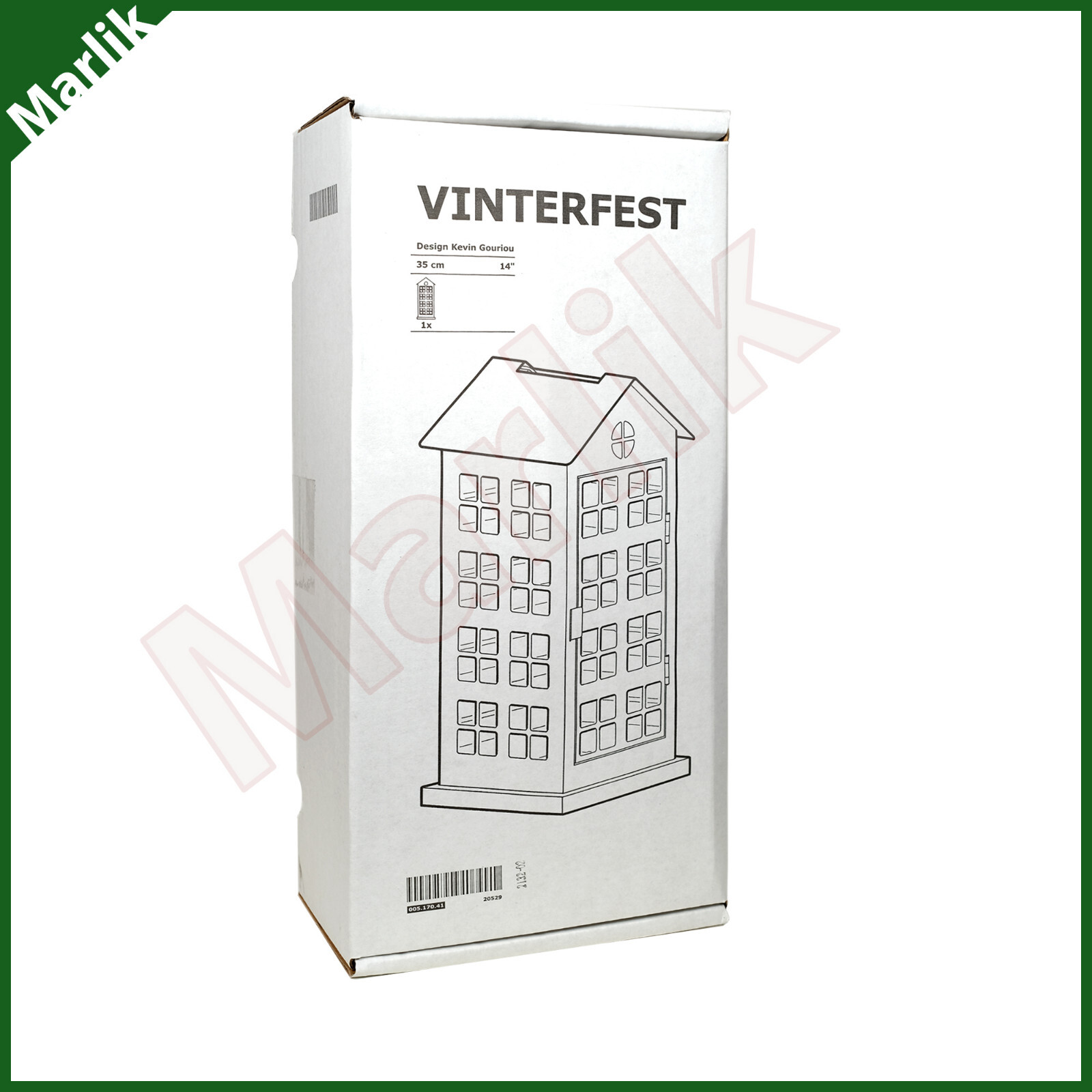 IKEA Candle Holder VINTERFEST 14”, Ikea Block Candle Holder, House/Green, New eBay