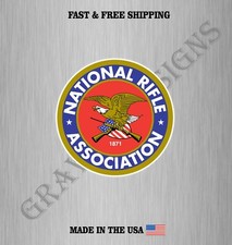 NATIONAL RIFLE ASSOCIATION NRA GUN RIGHTS DECAL STICKER CAR TRUCK 4MIL US MADE