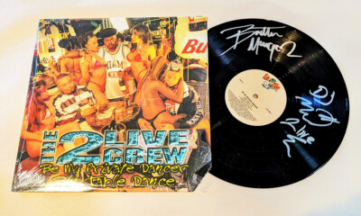 2 LIVE CREW signed RECORD LP be my private dancer BROTHER MARQUIS